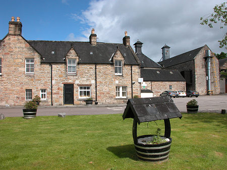 Dalmore Distillery Seen from the Shore of the Cromarty Firth