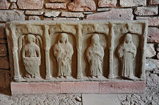 Remains of a Carved Tomb Chest