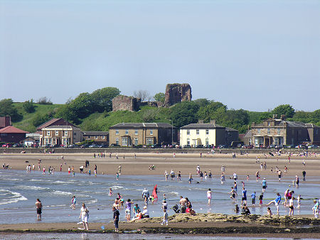 Ardrossan Castle Seen from Saltcoats Across South Bay