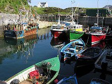 Kallin Harbour on Grimsay