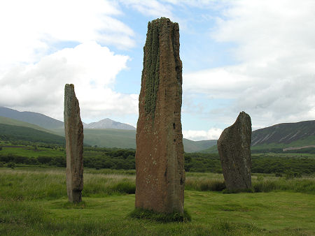 The Three Standing Stones of Machrie Moor  No2 Stone Circle