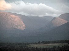Sunset Reflecting off Cairn Gorm