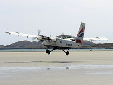 Twin Otter Touching Down