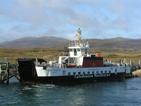 MV Loch Bhrusda at the Ardmhor Ferry Terminal, Barra