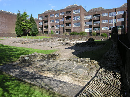 Diagonal View of the Baths With the Latrines in the Foreground
