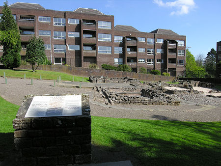 Bearden Roman Baths With the Information Board in the Foreground