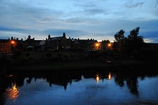 Wark from the Bridge at Dusk