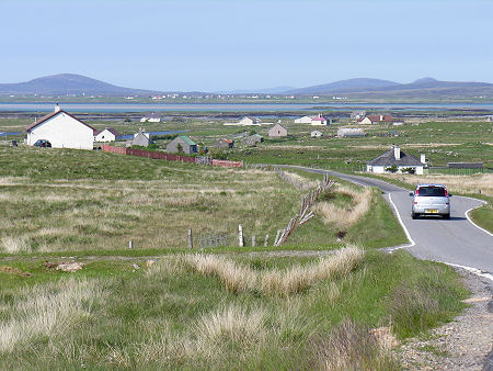 Northern Benbecula, with North Uist Beyond, from the Single Track A865