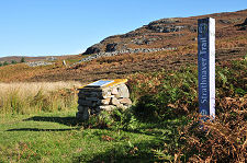 Path to Coille na Borgie Cairns
