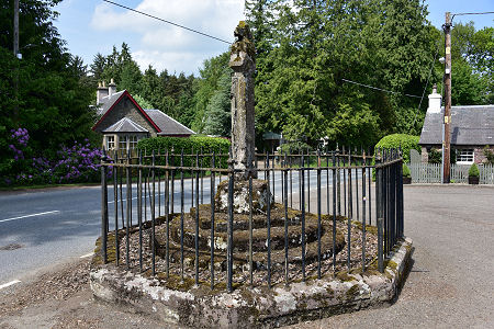 Mercat Cross in Centre of Village