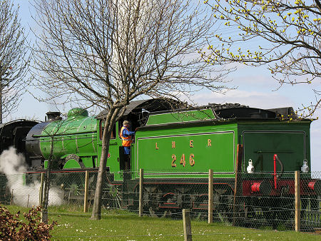 LNER 246 "Morayshire" Approaches Boness Station