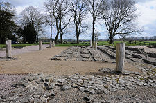 Markers Showing the Timber Hall