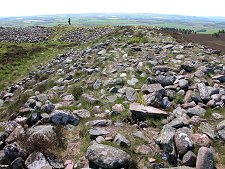 White Caterthun, with Person for Scale