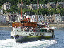 Paddle Steamer Waverley Departs