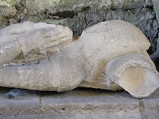 Head of Knight's Effigy