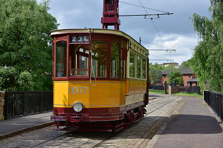 Tram 1017 on the Tracks