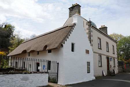 The Birthplace Cottage with the Museum Beyond