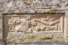 Old Gravestone Set into Wall