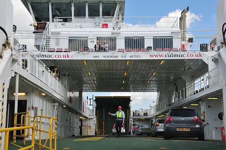Boarding MV Loch Shira