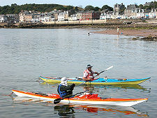 Canoeists in Millport Bay