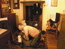 Miner Washing at Home