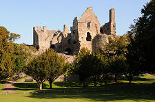 The West Side of Dirleton Castle