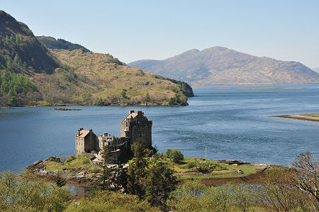 View Down on Eilean Donan and Loch Alsh Beyond