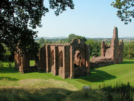 Lincluden Collegiate Church from the Motte to the South-East