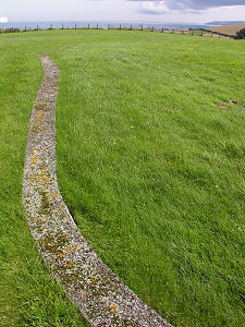 Line of Palisade on North Side