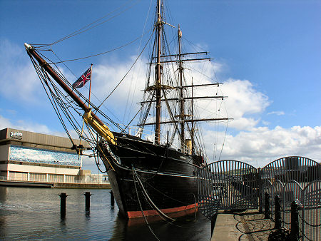 RRS Discovery Before the Building of V&A Dundee