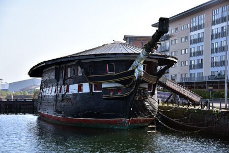 HMS Unicorn from the Bow