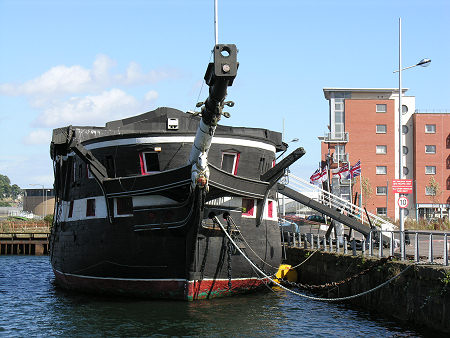 HMS Unicorn Before Roof Replacement