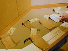 Samples of Jute and Flax