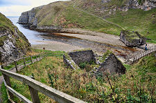 Steps Leading Down to the Cave