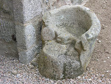 Carved Stone Outside Chapel Door