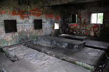 Inside one of the Buildings