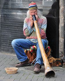An Unusual Busker