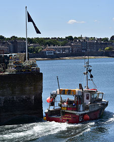 Carrie B Leaving Harbour