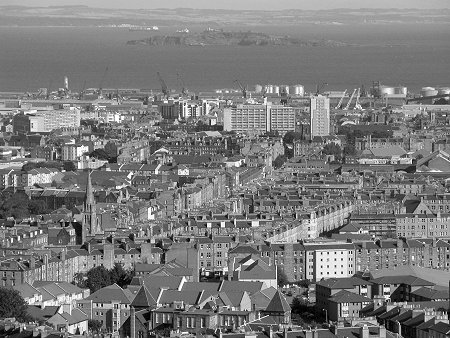 Leith & the River Forth from Calton Hill