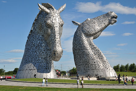 The Kelpies in Summer