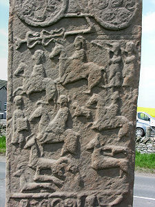 Detail of the Rear of the Cross Slab