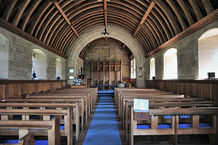 Inside Fortingall Church. Looking East