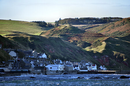 Gardenstown from Crovie in October Light