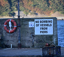 Sign on Pier