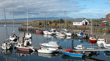 Girvan Harbour, with Arran in the Distance