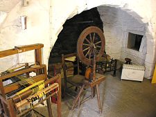 Kitchen and Fireplace