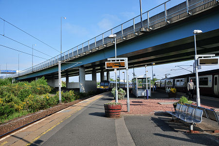 Rutherglen Railway Station and the M74 Motorway