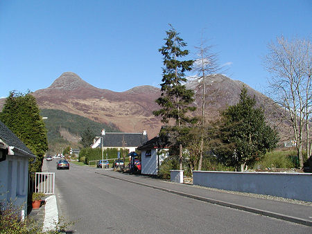 Looking along Glencoe's Main Street
