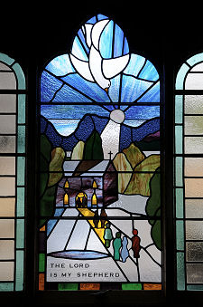 Stained Glass Window in the Nave