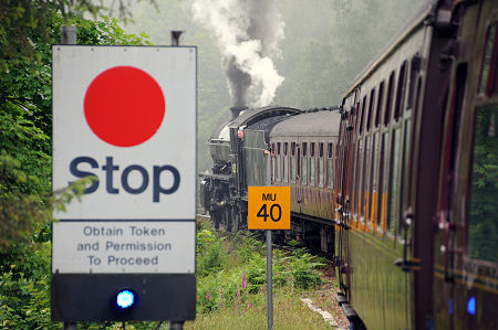 The Jacobite Steam Train Pulling Out of Glenfinnan Station